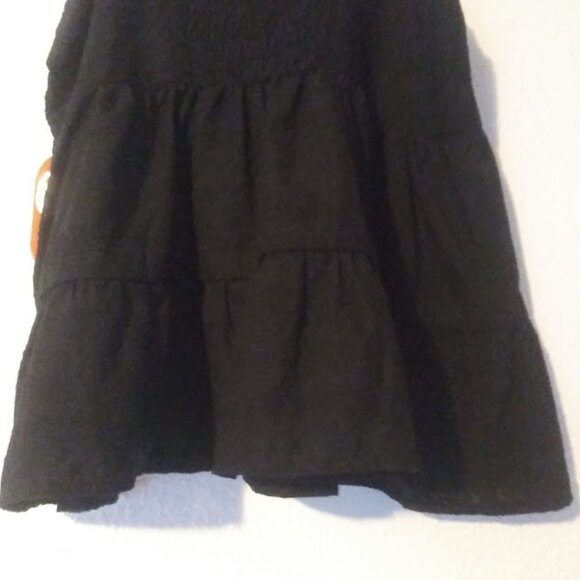 Wonder Nation girls size 18 (XXL) black ruffly tiered tank - Picture 8 of 16